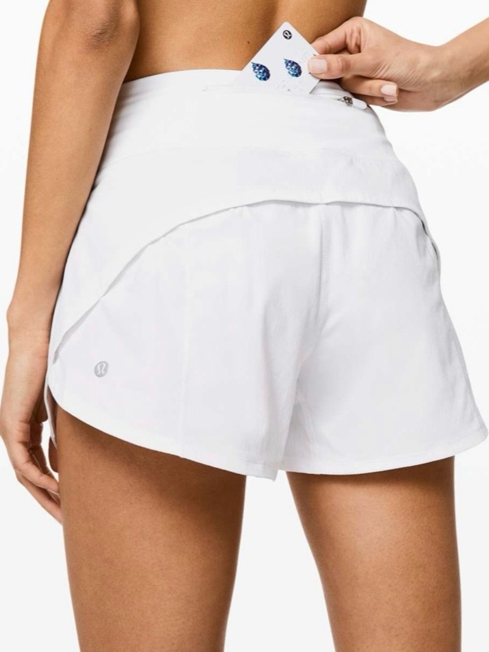 Lululemon Speed Up Short Long
*4" Updated Fit, White, Size 4 - Picture 2 of 6